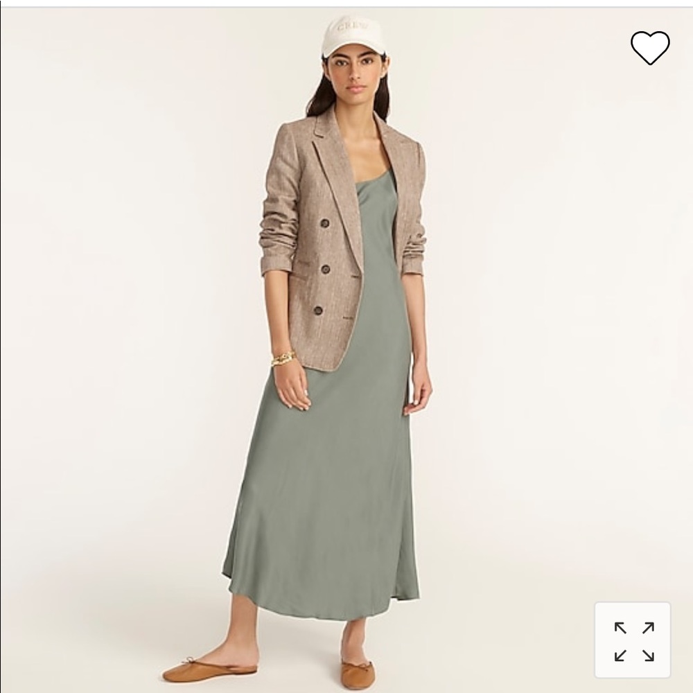 J Crew Eco Cupro Slip Dress